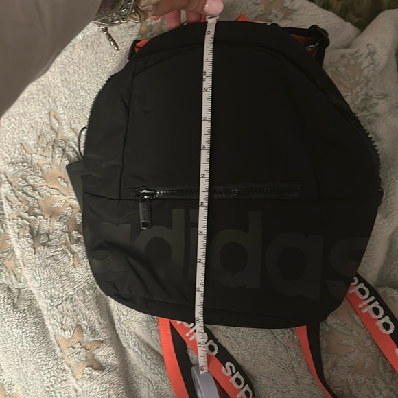 Adidas // linear mini backpack black signal pink and white - Picture 5 of 7